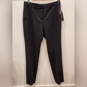 TAHARI Straight Tapered Leg Pants, Black, Size US 6